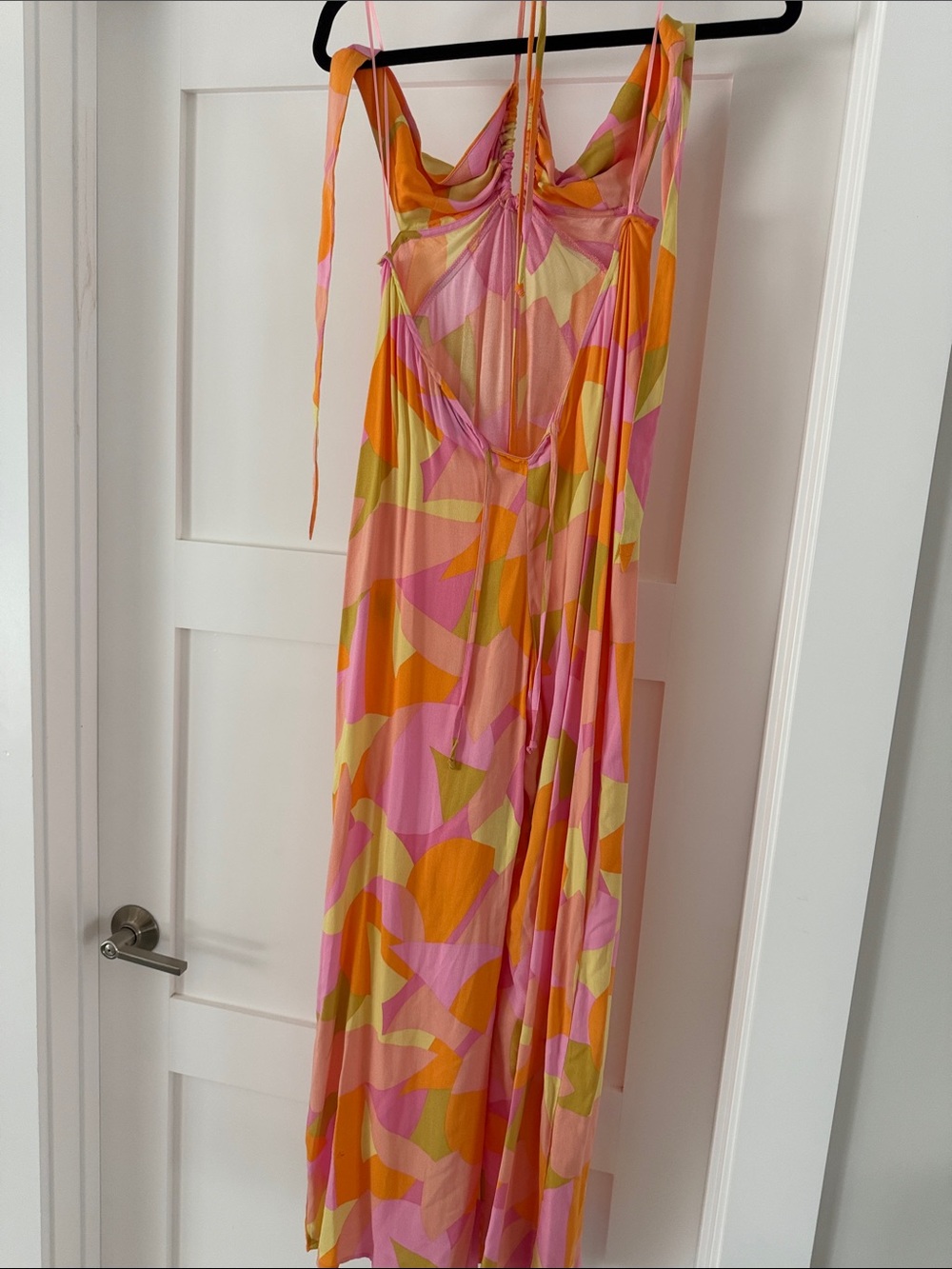 Vici Colorblock Wide-Leg Jumpsuit in Pink & Orange - Picture 2 of 5